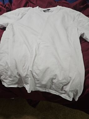 Tom Ford White Crewneck Tee with Black Label